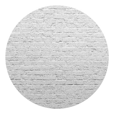 Mata pod fotel biurowy okrągła Ceglana ściana