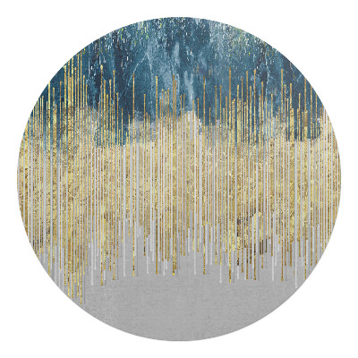 Mata na podłogę pod krzesło okrągła Pionowe linie abstrakcji