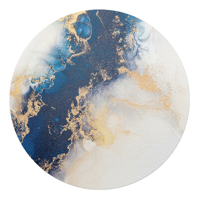 Podkładka pod krzesło okrągła Abstrakcyjna fala