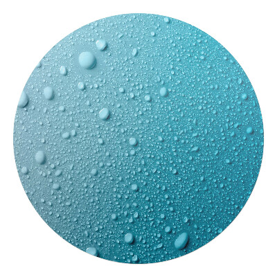 Mata pod krzesło okrągła Krople na szkle