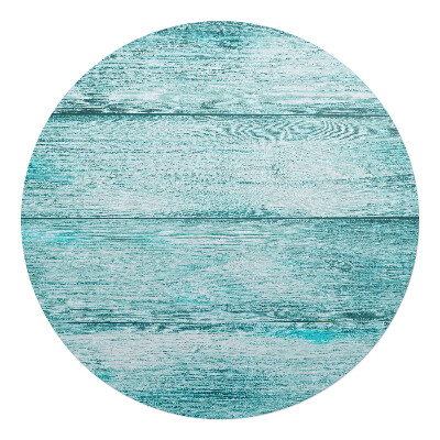 Podkładka pod krzesło obrotowe okrągła Drewniane deski pastelowe