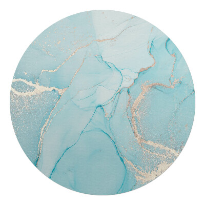 Mata na podłogę pod krzesło okrągła Marmurowe fale