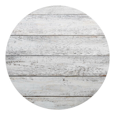 Podkładka pod krzesło obrotowe okrągła Drewniane deski retro