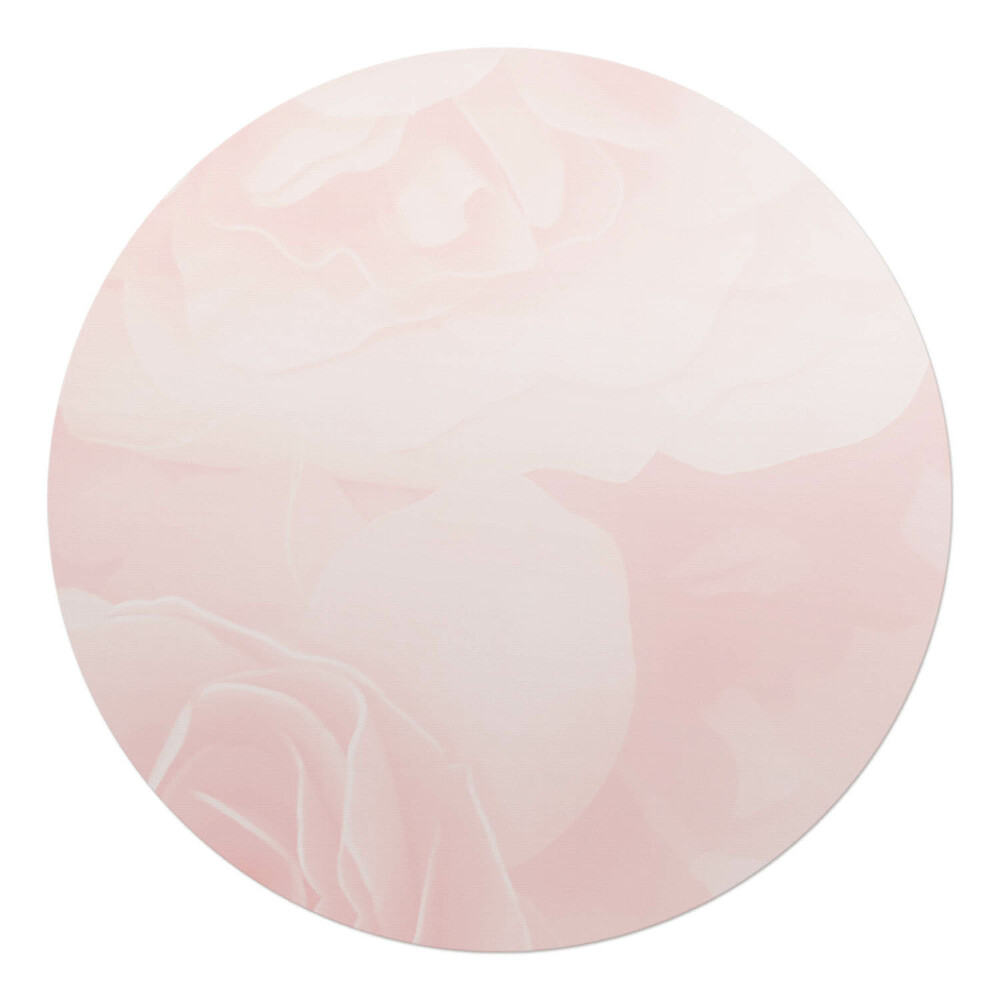 Mata pod krzesło okrągła Delikatne róże