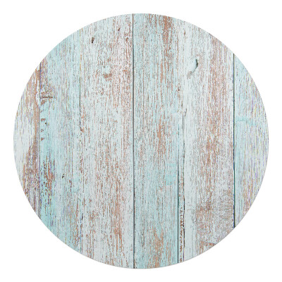 Podkładka pod krzesło obrotowe okrągła Drewniana tekstura vintage