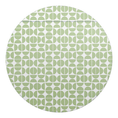 Mata pod krzesło okrągła Geometryczny wzór retro