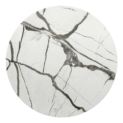 Mata na podłogę pod krzesło okrągła Pęknięcia marmuru