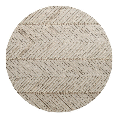 Podkładka pod krzesło obrotowe okrągła Pleciony wzór jodełka