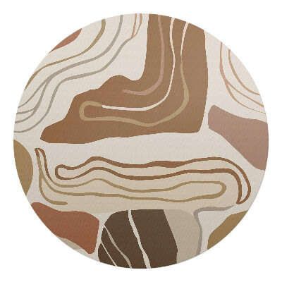 Podkładka pod krzesło obrotowe okrągła Abstrakcyjne linie