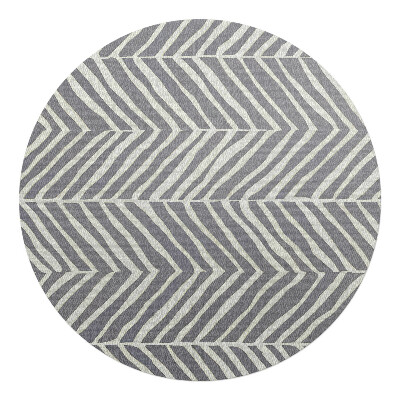 Podkładka pod krzesło obrotowe okrągła Zygzakowy wzór tkaniny