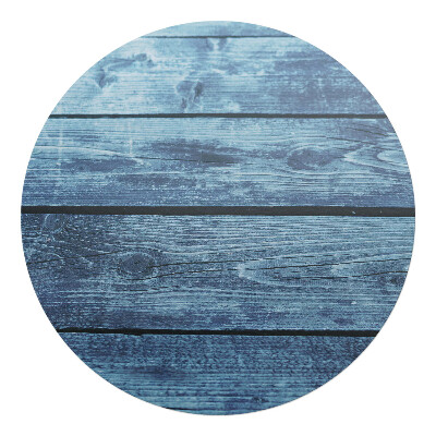 Podkładka pod krzesło obrotowe okrągła Drewniane deski vintage