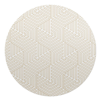 Podkładka pod krzesło okrągła Geometryczny labirynt