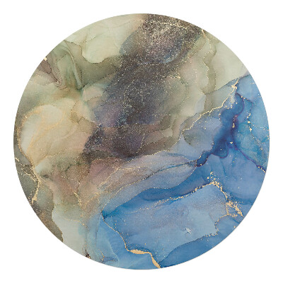 Podkładka pod krzesło okrągła Abstrakcyjne fale