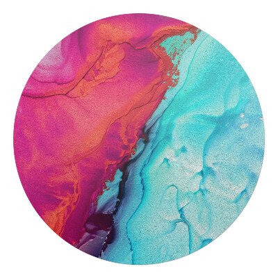 Podkładka pod krzesło obrotowe okrągła Abstrakcyjna fala