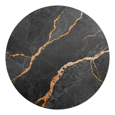Podkładka pod krzesło obrotowe okrągła Marmurowe żyłki