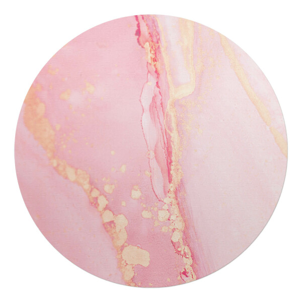 Mata pod krzesło okrągła Pastelowy marmur