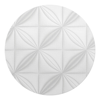 Podkładka pod krzesło obrotowe okrągła Geometryczny relief