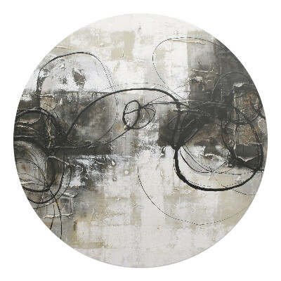 Podkładka pod krzesło obrotowe okrągła Abstrakcyjne linie