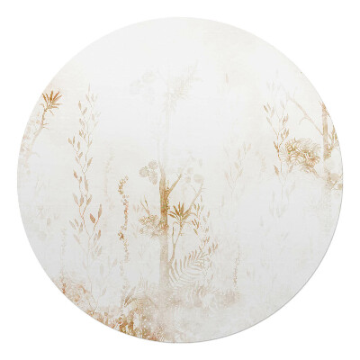 Podkładka pod krzesło okrągła Subtelna flora