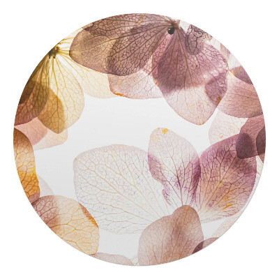 Podkładka pod krzesło okrągła Delikatne płatki kwiatów