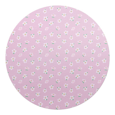 Podkładka pod krzesło obrotowe okrągła Kwiatowy wzór pastelowy