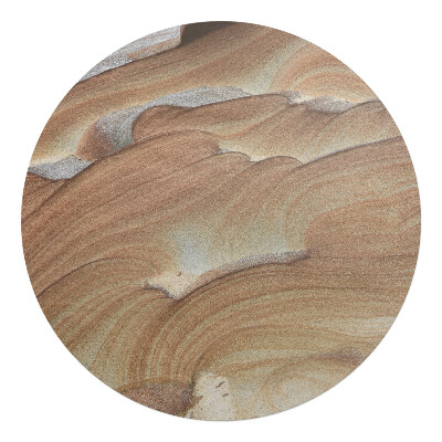 Podkładka pod krzesło okrągła Faliste wzory kamienia