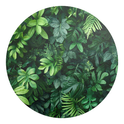 Podkładka pod krzesło okrągła Liście tropikalne