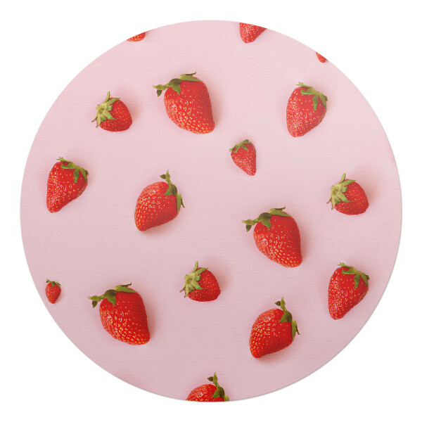 Truskawki na pastelowym tle