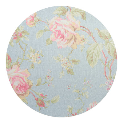 Podkładka pod krzesło obrotowe okrągła Kwiaty na pastelowym tle