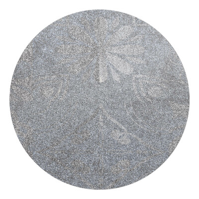 Mata pod fotel biurowy okrągła Kwiatowy ornament