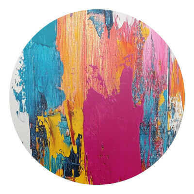 Podkładka pod krzesło obrotowe okrągła Abstrakcyjny chaos