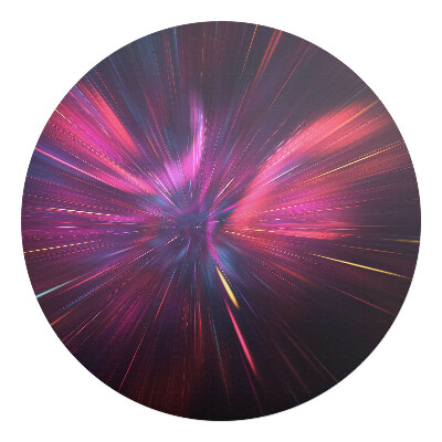 Podkładka pod krzesło obrotowe okrągła Kosmiczne rozbłyski