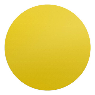Mata pod krzesło okrągła Kolor Żółty