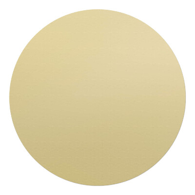 Podkładka pod krzesło okrągła Kolor pastelowy żółty