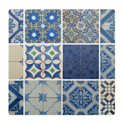 Mata na podłogę pod krzesło Kafelki w stylu retro