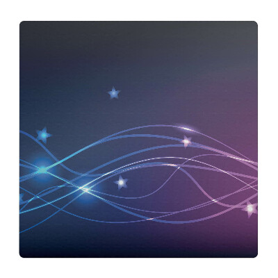 Mata pod fotel biurowy Fale i gwiazdy nocą