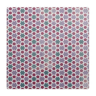 Mata pod fotel ochrona paneli Geometryczny wzór