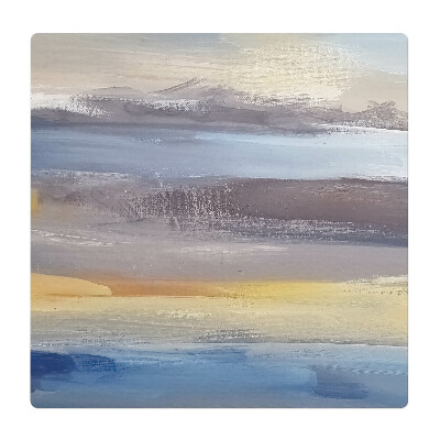 Mata pod krzesło do biura Abstrakcyjny pejzaż