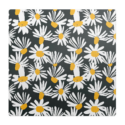 Mata pod fotel ochrona paneli Kwiatowy wzór retro