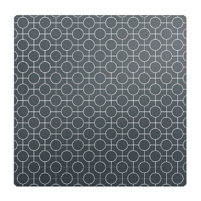 Mata na podłogę pod krzesło Geometryczne koła