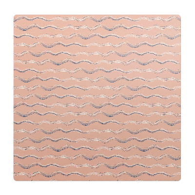 Podkładka pod krzesło obrotowe Faliste linie pastelowe