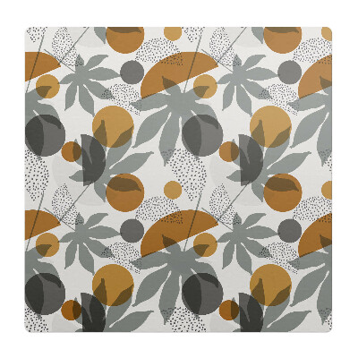 Podkładka pod krzesło obrotowe Geometryczne liście