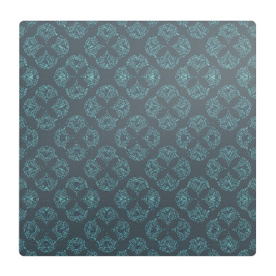 Mata na podłogę pod krzesło Geometryczny wzór kwiatowy