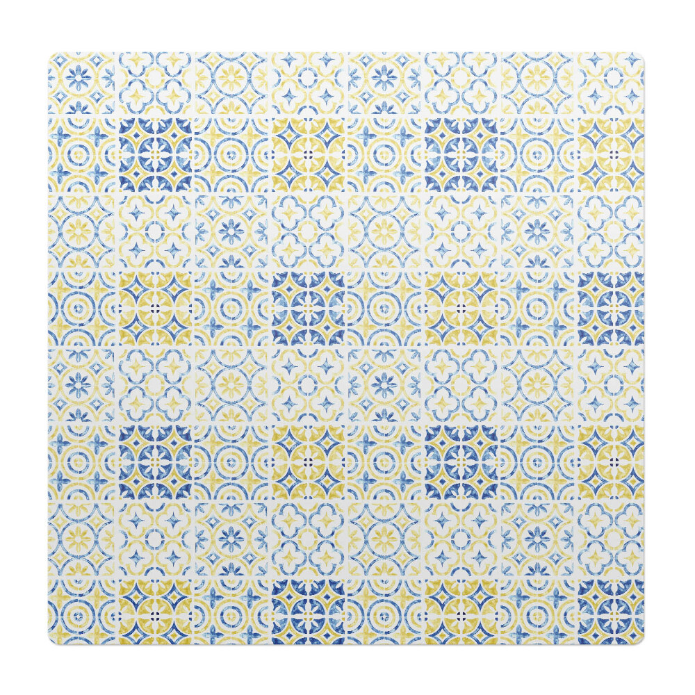 Mata pod fotel biurowy Geometryczny wzór retro