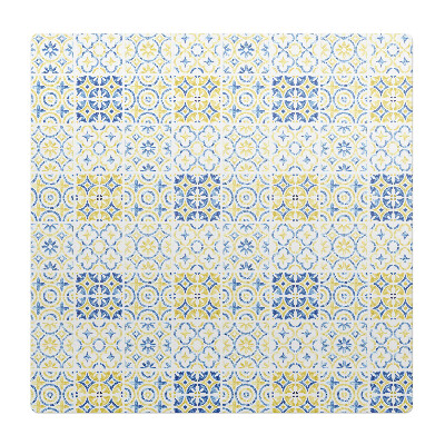 Mata pod fotel biurowy Geometryczny wzór retro