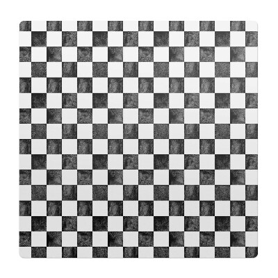 Mata na podłogę pod krzesło Szachownica vintage