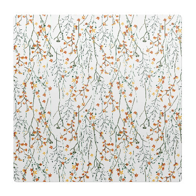 Mata pod fotel ochrona paneli Jesienne kwiaty gałązki