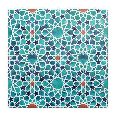 Mata na podłogę pod krzesło Geometryczny wzór