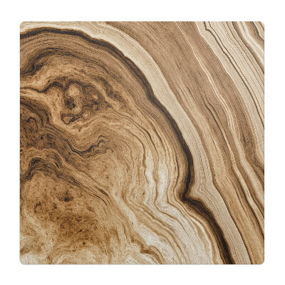 Mata pod fotel biurowy Drewniane fale