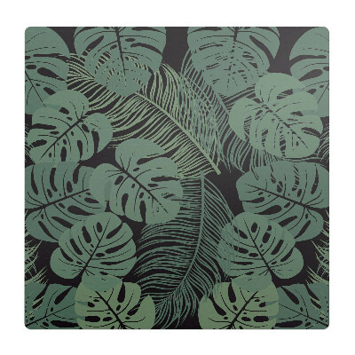 Mata na podłogę pod krzesło Liście tropikalne